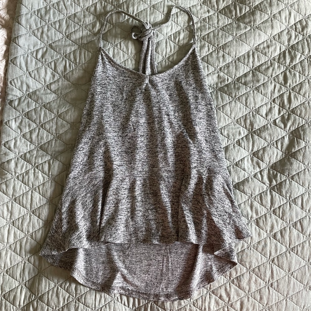 Grey halter top